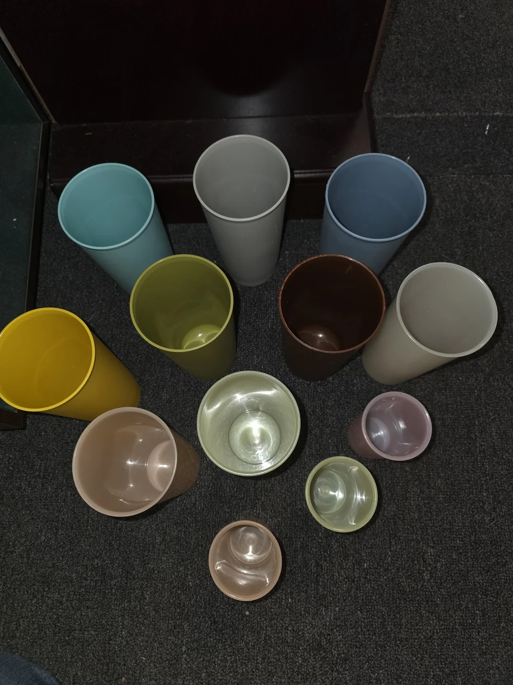 Set Of 12 Vintage Tupperware Cups